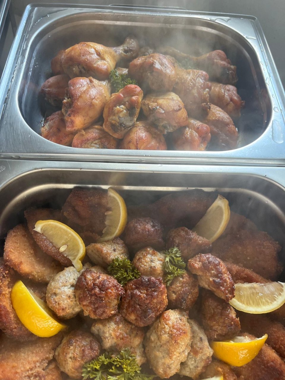 Warmes Fingerfood-Buffet